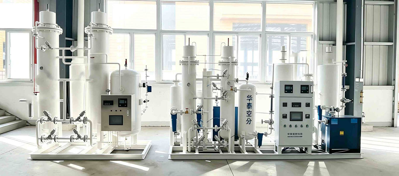 Membrane nitrogen generator installed in an industrial factory for continuous on-site nitrogen supply