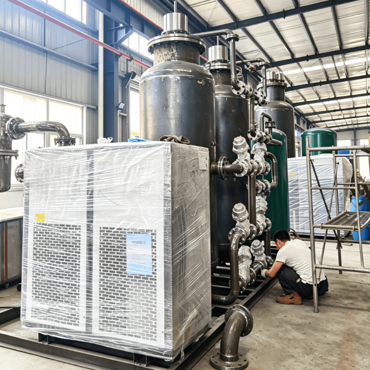 Membrane nitrogen generator under production in Huatai workshop